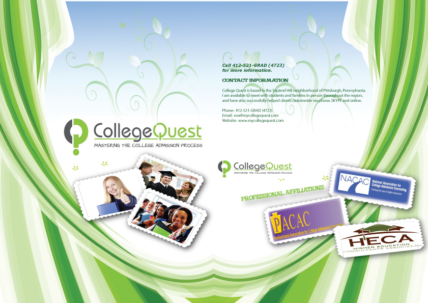 Diseño de Brochure por DesignMedia para College Quest Consulting, LLC | Diseño #845966