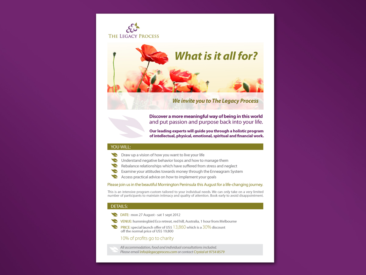 Flyer Design by Sonya for this project | Design #825131
