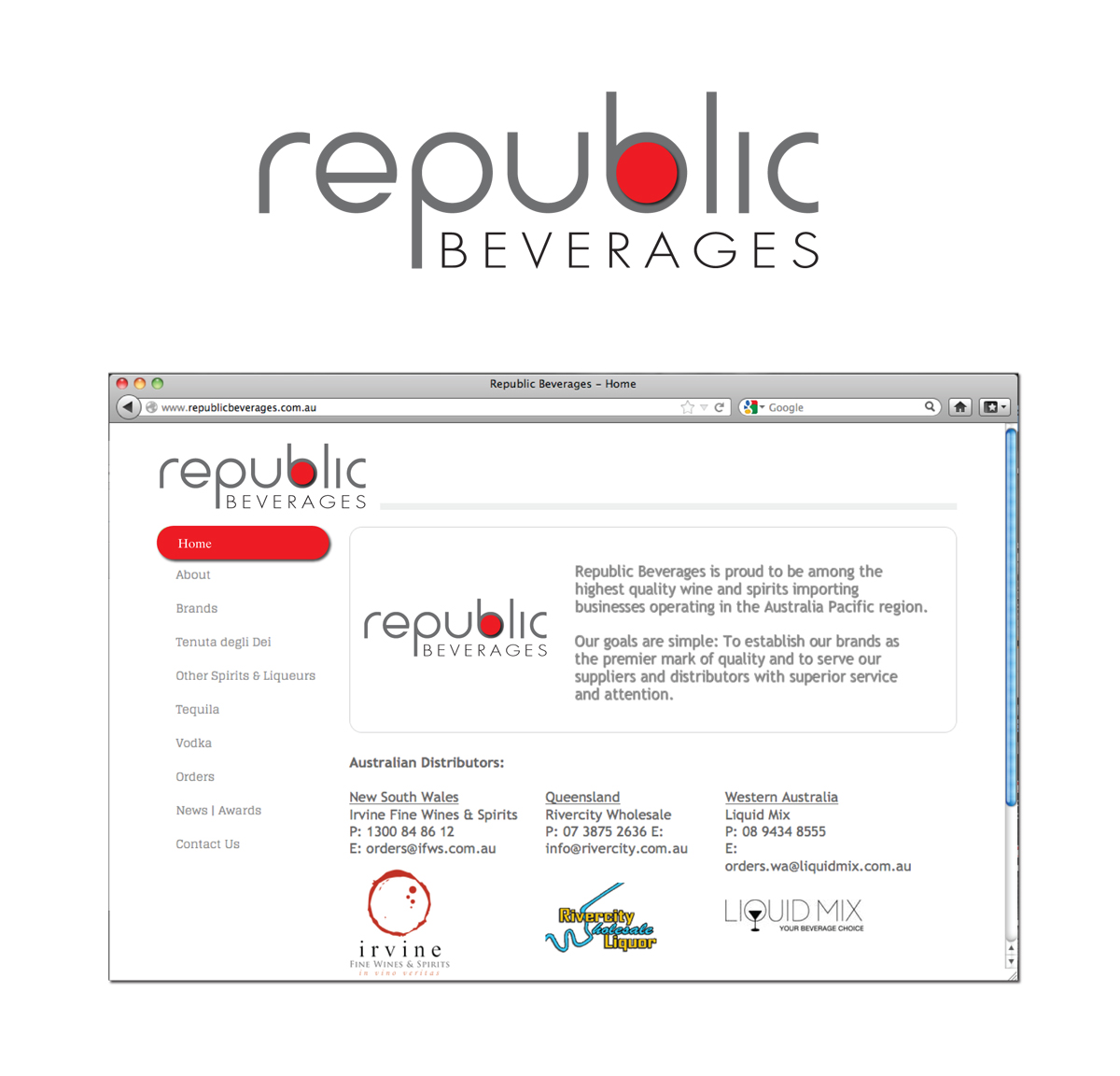 Logo Design by Halfull Media for Republic Beverages | Design #1118621
