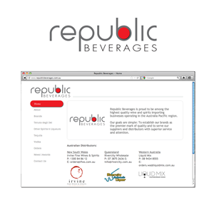 Republic Beverages | Logo Design by Halfull Media