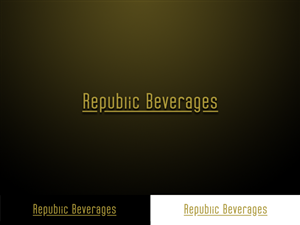 Logo Design by Omee for Republic Beverages | Design: #834073