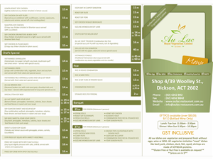 Menu Design by stevenart for Golden Lotus | Design: #830663