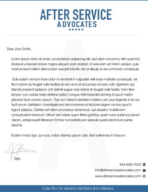 Law Firm Letterhead | Design En-Tête par uniquedesign10