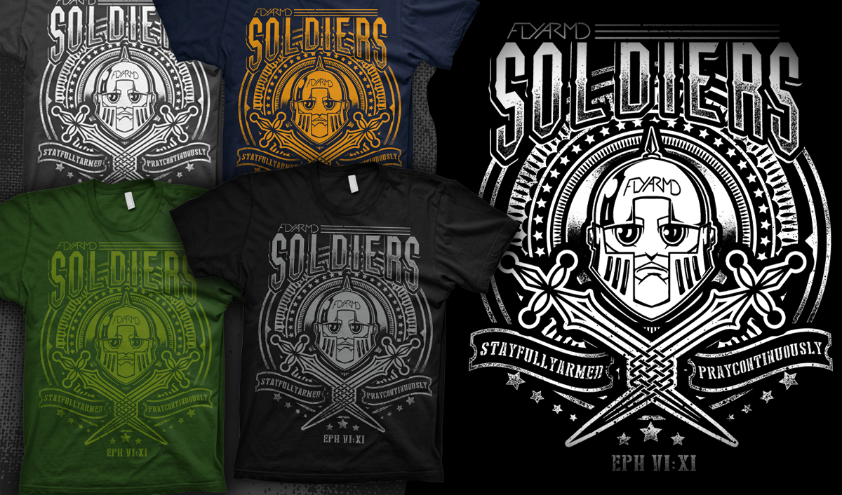 T-shirt Design by Mayonpx for Fully Armed Streetwear | Design #3438129