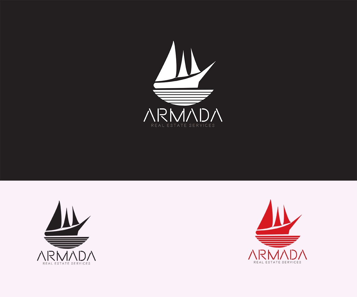 Logo Design by G3A klaidesign for Armada Real Estate Services | Design #3658881
