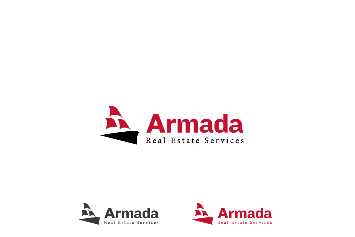 Logo Design by spontaneous for Armada Real Estate Services | Design #3631049