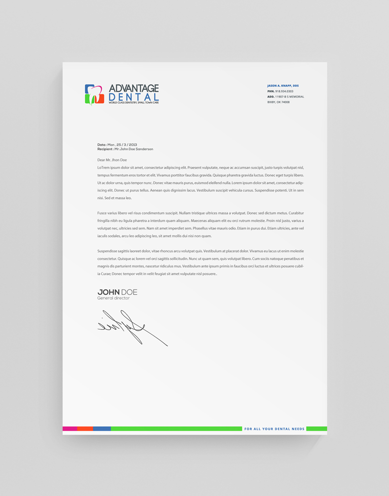 Letterhead Design by stoodio.id for this project | Design #3575524