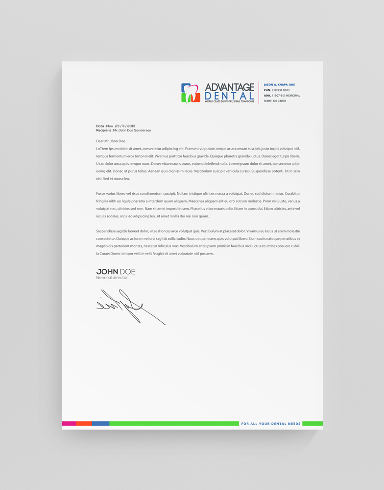 Letterhead Design by stoodio.id for this project | Design #3575530