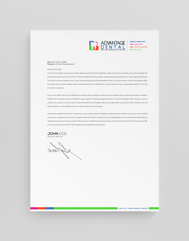 Letterhead Design by stoodio.id for this project | Design #3575534