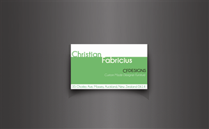 Business Card Design by a b c d sign
