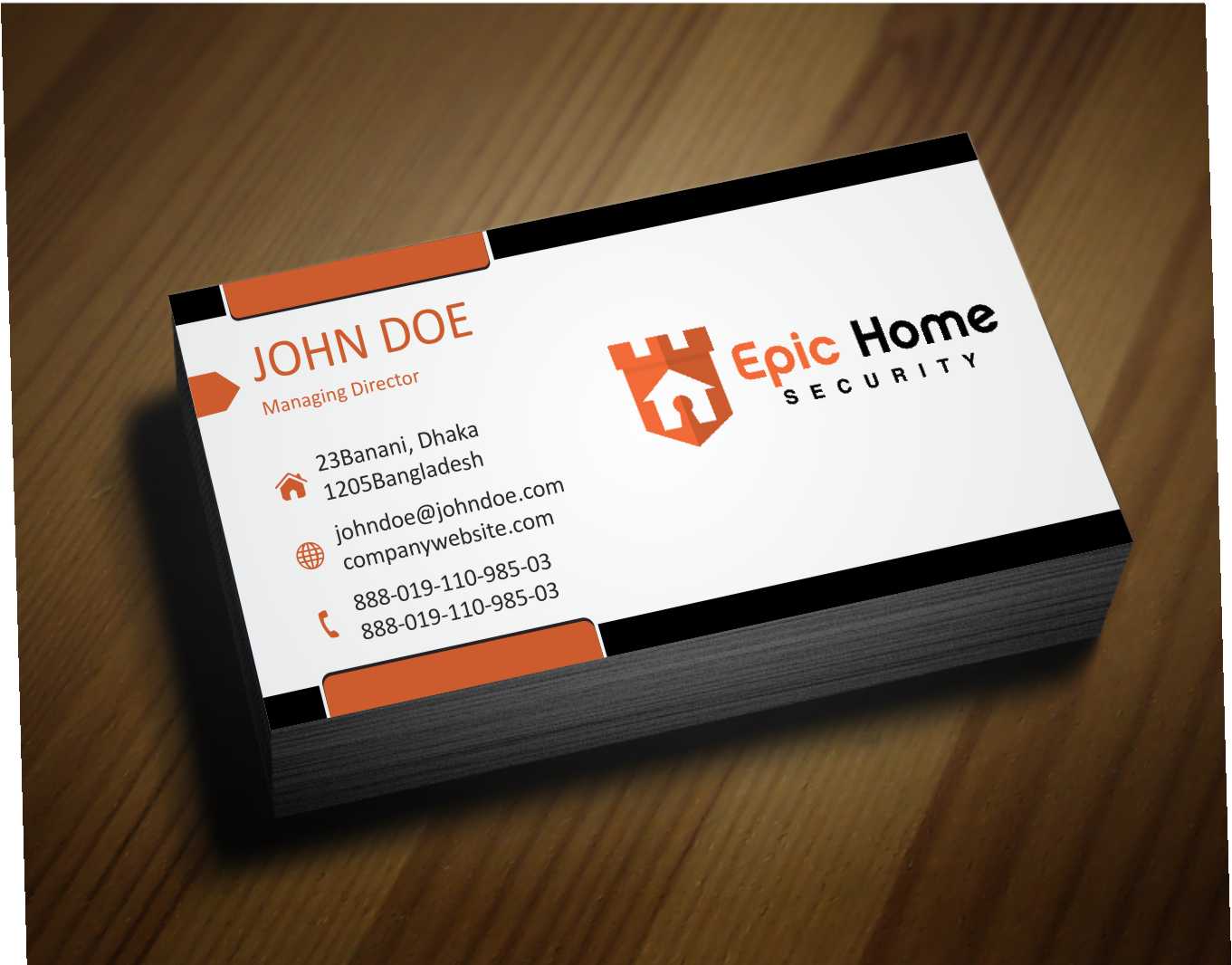 Design de Carte de Visite par AwsomeD pour Epic Home Inc. | Design #3350140