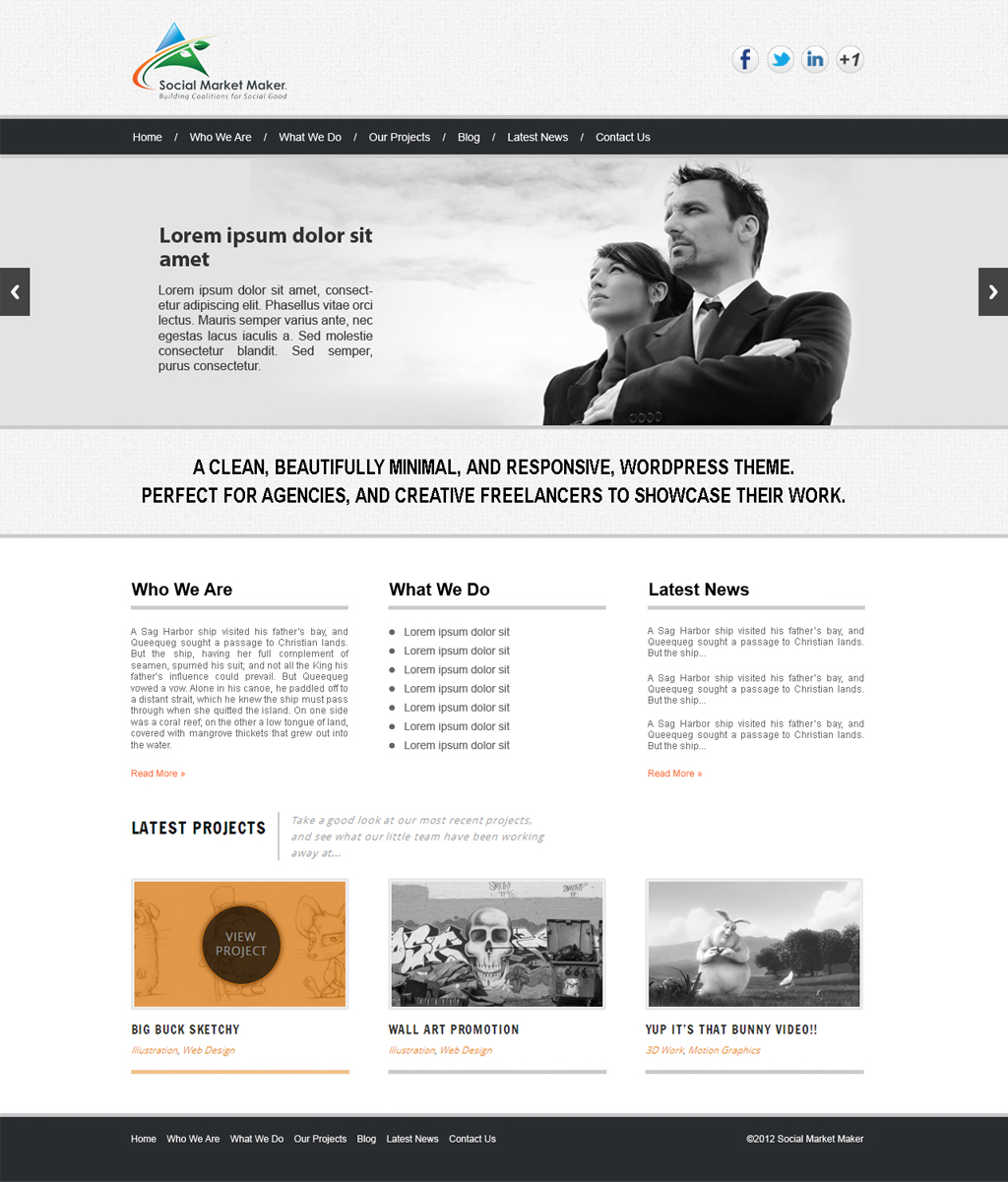 Wordpress Design by Creative Studio for this project | Design #839006
