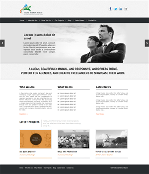 Wordpress Design by Creative Studio for this project | Design: #839013