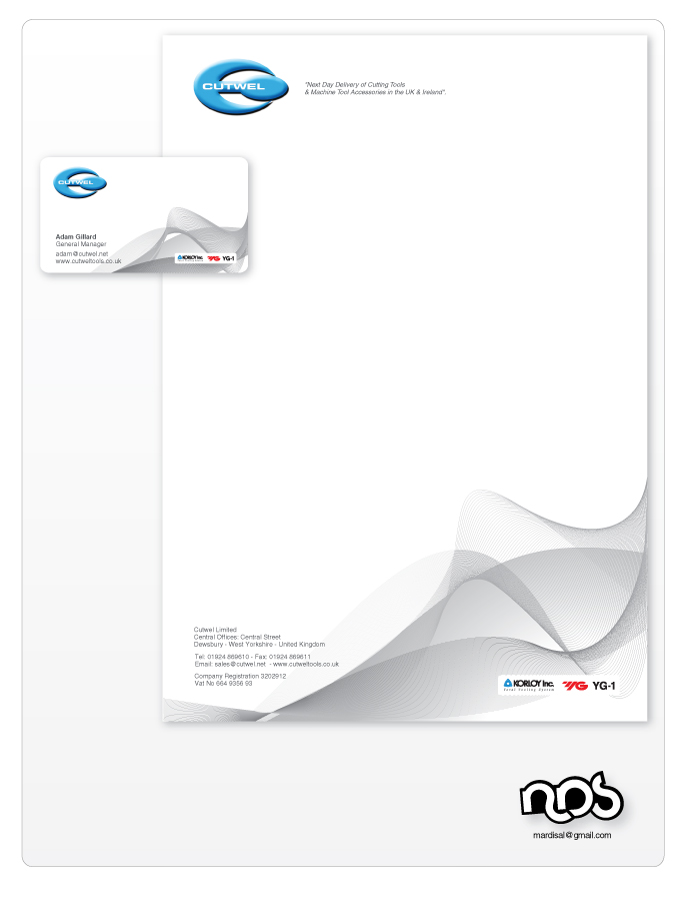 Stationery Design by MDS - bonusplusdesign.com for Cutwel Ltd | Design #90939