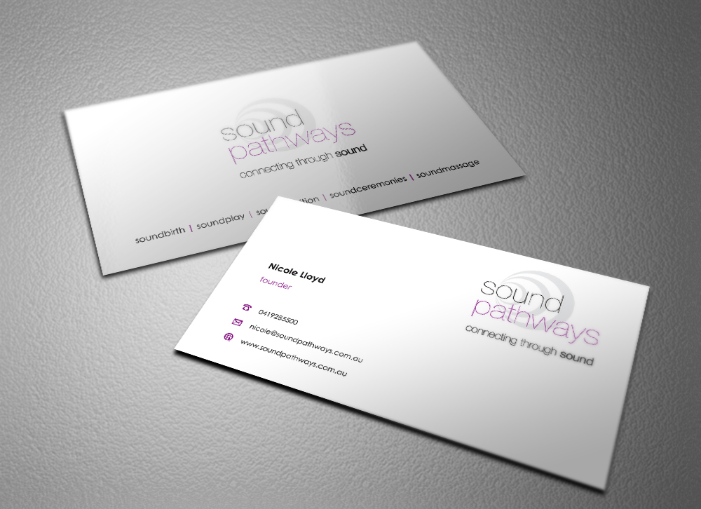 Visitenkarten-Design von Eggo May P für SoundPathways | Design #3350896