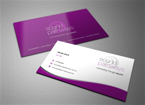 Business Card Design by Eggo May P for SoundPathways | Design #3362274