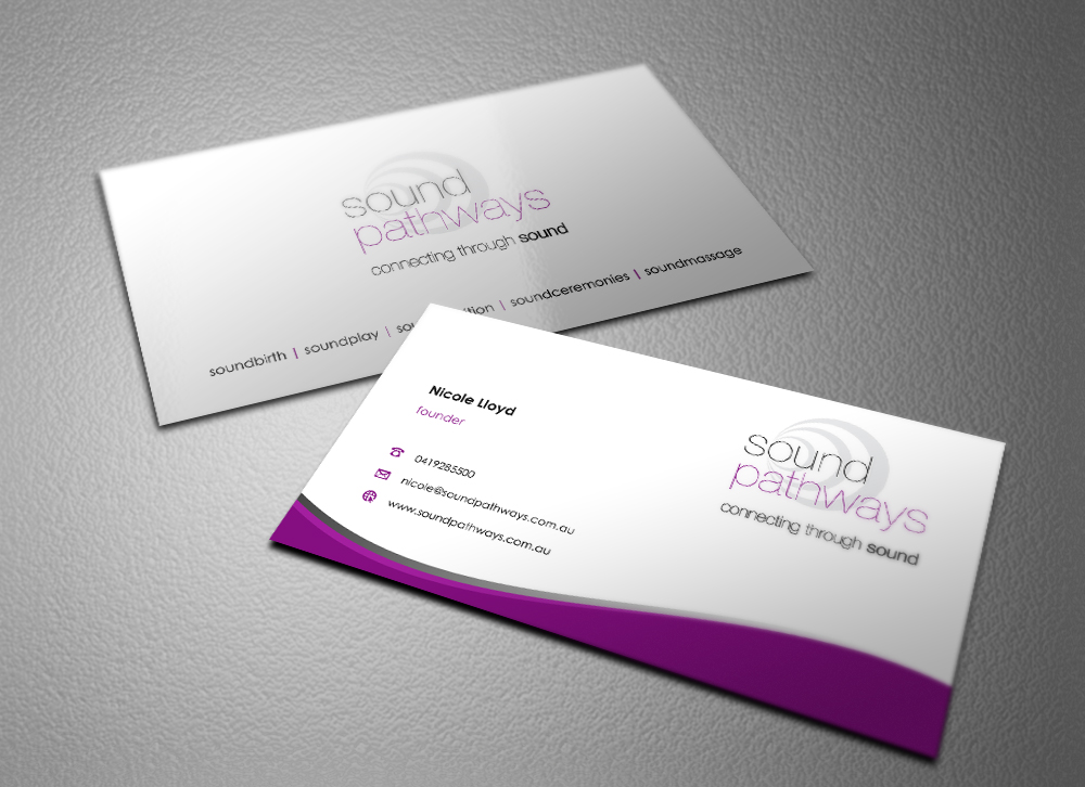Business Card Design by Eggo May P for SoundPathways | Design #3363605
