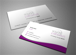 SoundPathways business card design | Business Card Design by Eggo May P