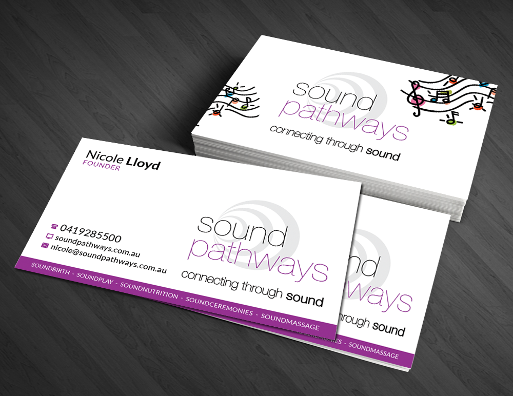 Business Card Design by  Artman for SoundPathways | Design #3361422