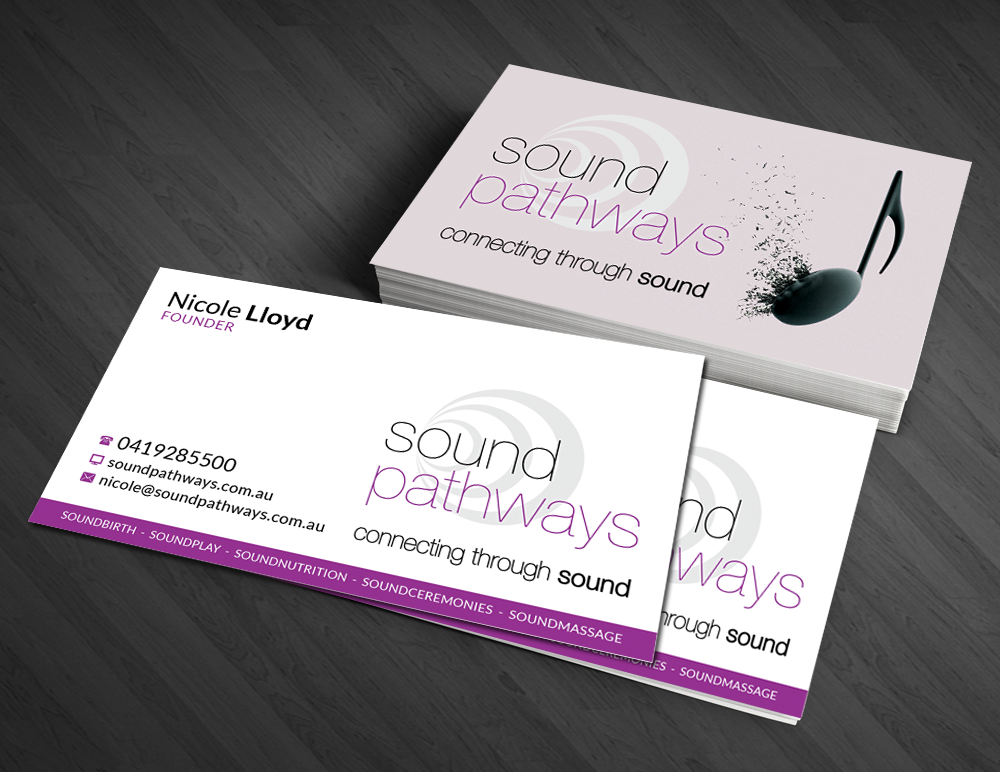 Business Card Design by  Artman for SoundPathways | Design #3361431