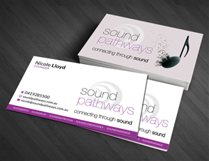 SoundPathways business card design | Business Card Design by  Artman
