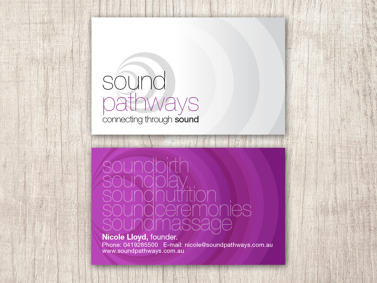 Visitenkarten-Design von Toblindfoldher Graphic Design für SoundPathways | Design #3351176