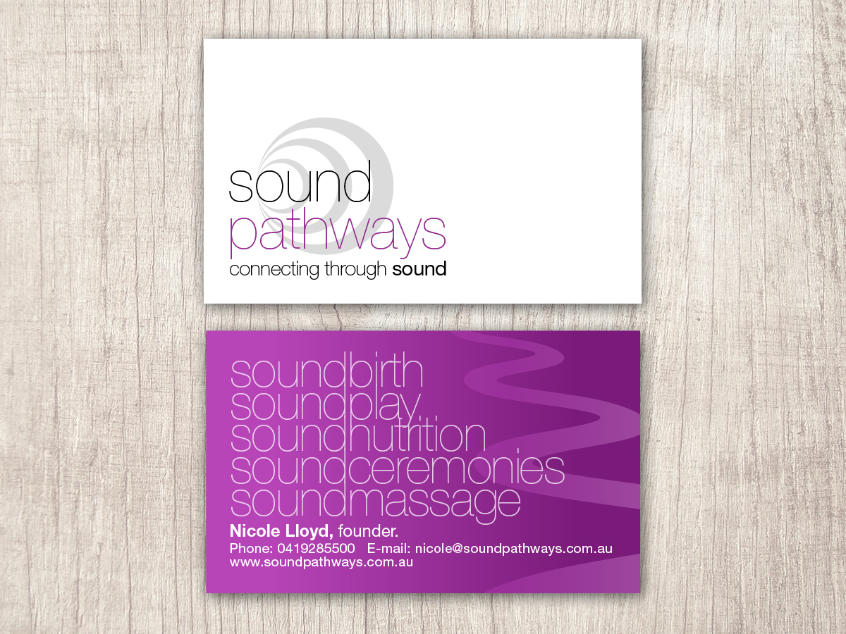 Visitenkarten-Design von Toblindfoldher Graphic Design für SoundPathways | Design #3351202
