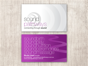 Business Card Design by Toblindfoldher Graphic Design for SoundPathways | Design: #3356802