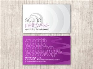 Business Card Design by Toblindfoldher Graphic Design for SoundPathways | Design: #3356836