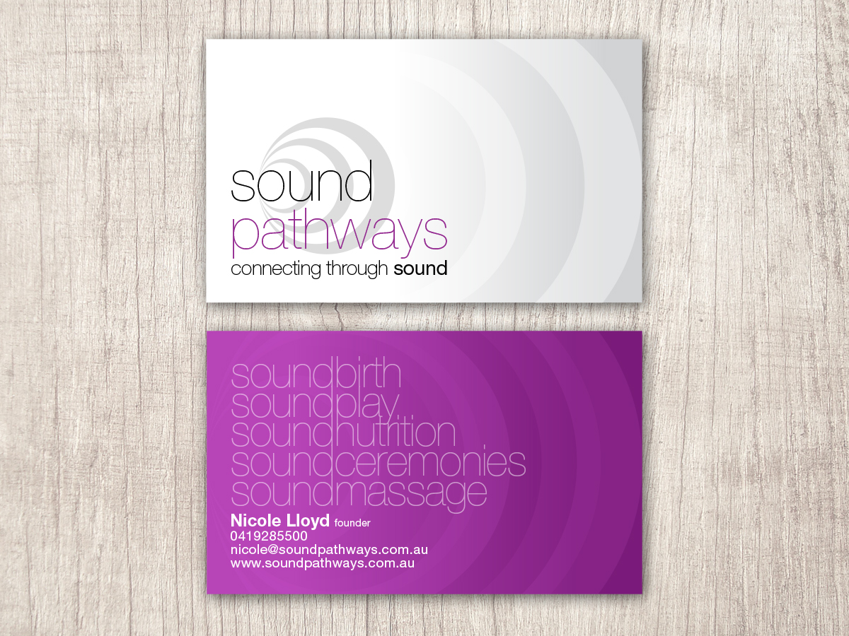 Visitenkarten-Design von Toblindfoldher Graphic Design für SoundPathways | Design #3357664