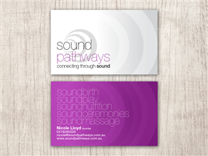 Business Card Design by Toblindfoldher Graphic Design for SoundPathways | Design: #3357664
