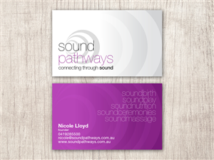 Business Card Design by Toblindfoldher Graphic Design for SoundPathways | Design: #3357690