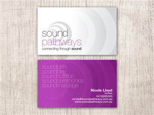 Business Card Design by micacabildo for SoundPathways | Design #3359351