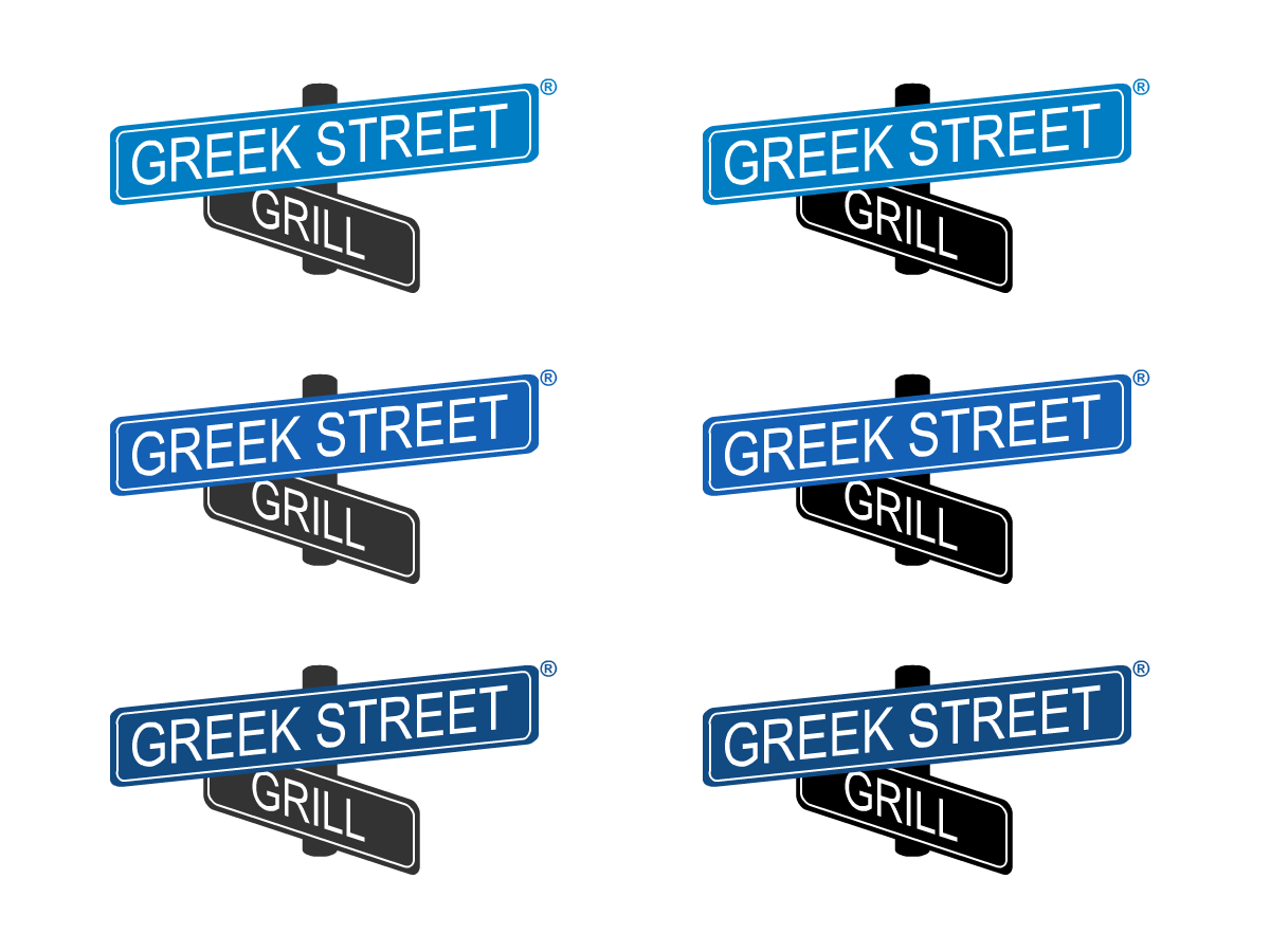 Logo Design by monkey for Greek Street Grill | Design #3359903
