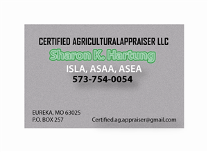 Business Card Design by syed2024 for CERTIFIED AGRICULTURAL APPRAISER | Design: #3472743
