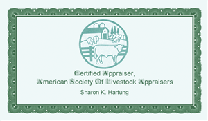 Business Card Design by Hunter Graphics for CERTIFIED AGRICULTURAL APPRAISER | Design: #3394017
