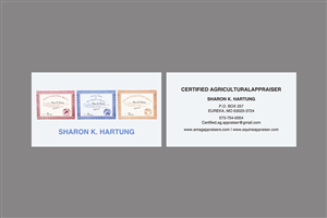 Business Card Design by diRtY.EMM for CERTIFIED AGRICULTURAL APPRAISER | Design: #3417190