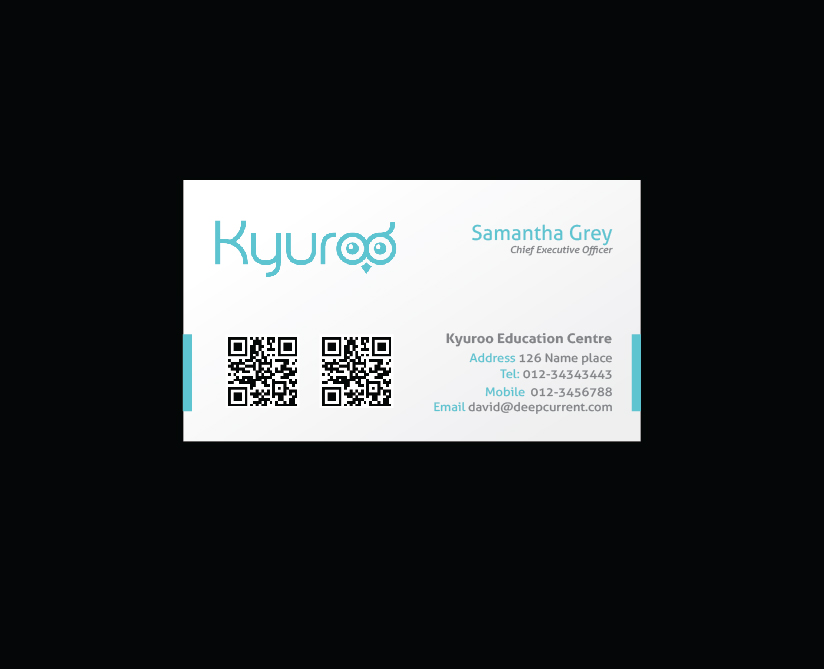 Business Card Design by Qhidmir for Kyuroo | Design #3374488