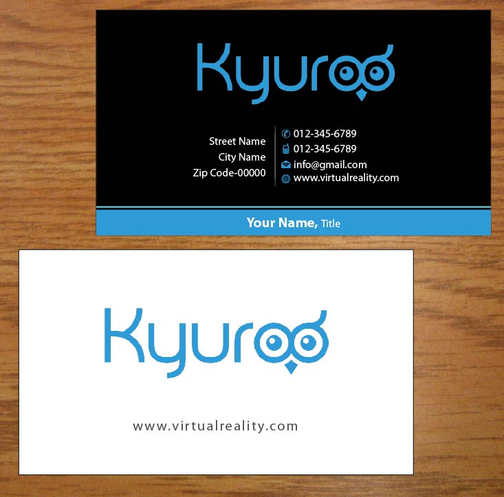 Business Card Design by Joy16589 for Kyuroo | Design #3355548