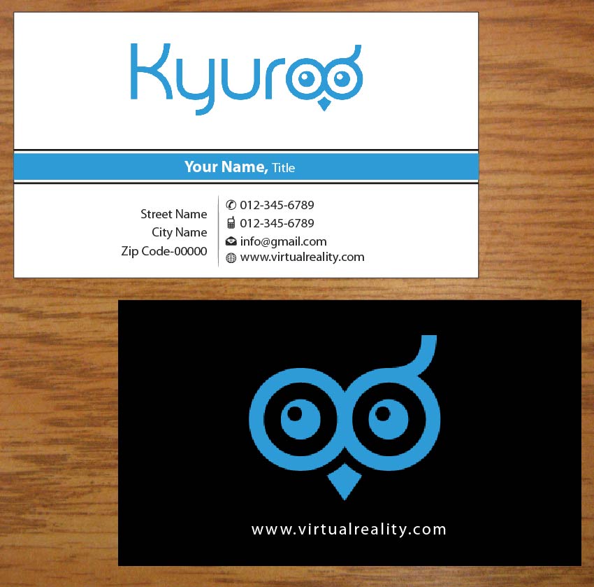 Business Card Design by Joy16589 for Kyuroo | Design #3355551
