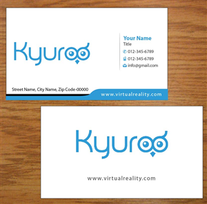 Visitenkarten-Design von Joy16589 für Kyuroo | Design: #3355584