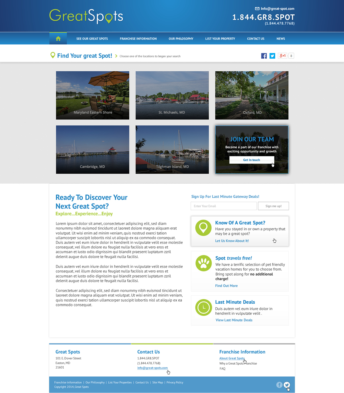 Web Design by A.D.S for Great Spots | Design #3404880