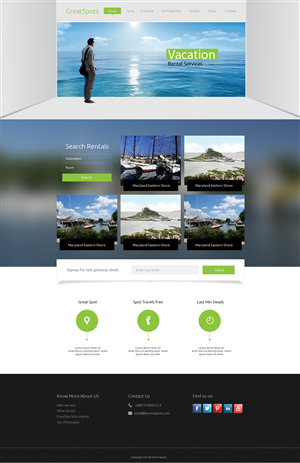 Web Design by sephiroth for Great Spots | Design: #3368095