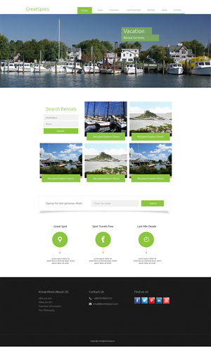 Web Design by sephiroth for Great Spots | Design: #3368788