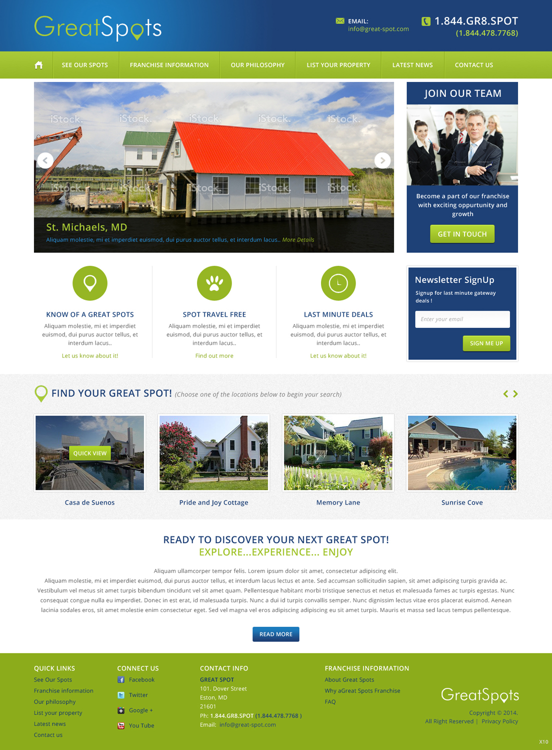 Diseño Web por pb para Great Spots | Diseño #3382830