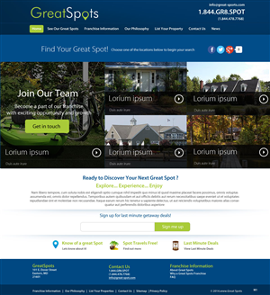 Web Design by pb for Great Spots | Design: #3382835