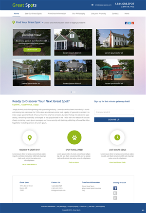 Web Design by pb for Great Spots | Design: #3382846