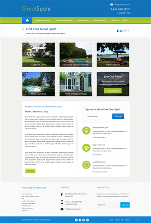 Diseño Web por pb para Great Spots | Diseño: #3382859