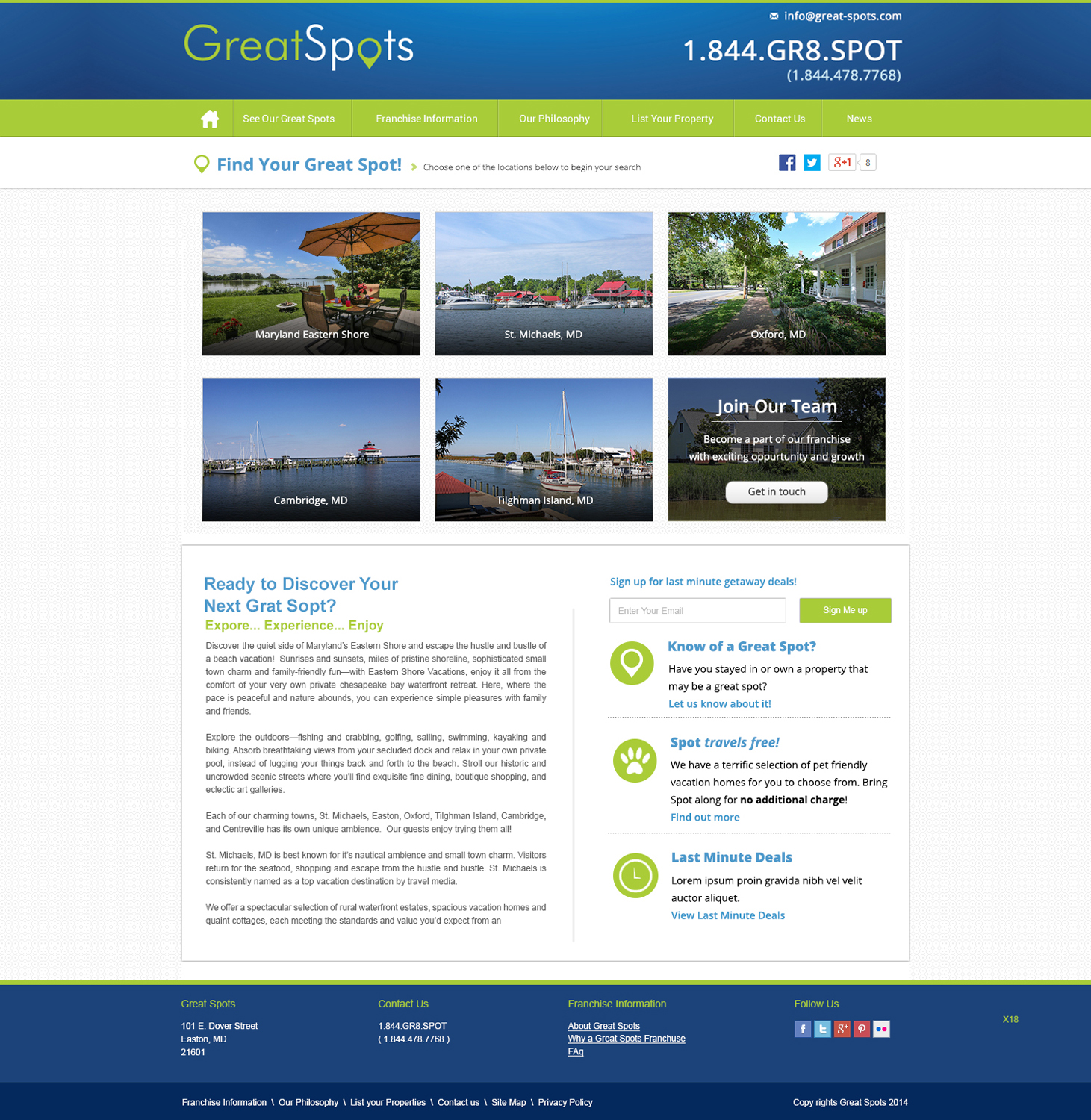 Web Design by pb for Great Spots | Design #3382871