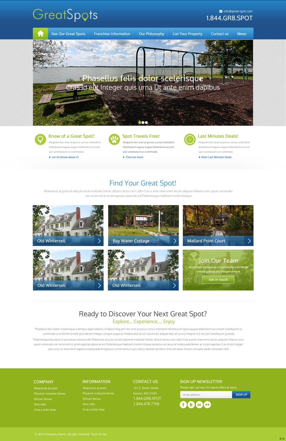 Diseño Web por pb para Great Spots | Diseño #3382887